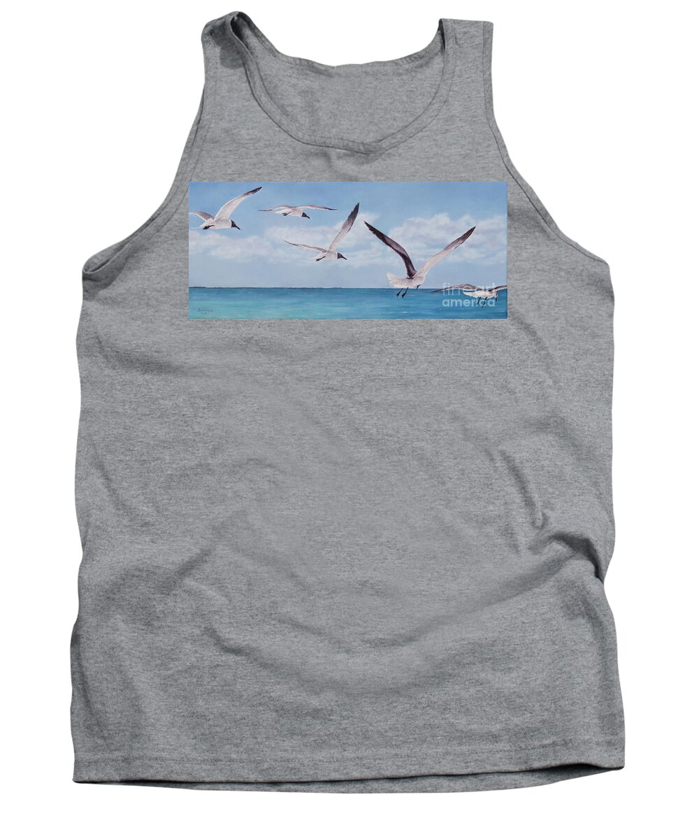 Roshanne Tank Top featuring the painting Soaring by Roshanne Minnis-Eyma