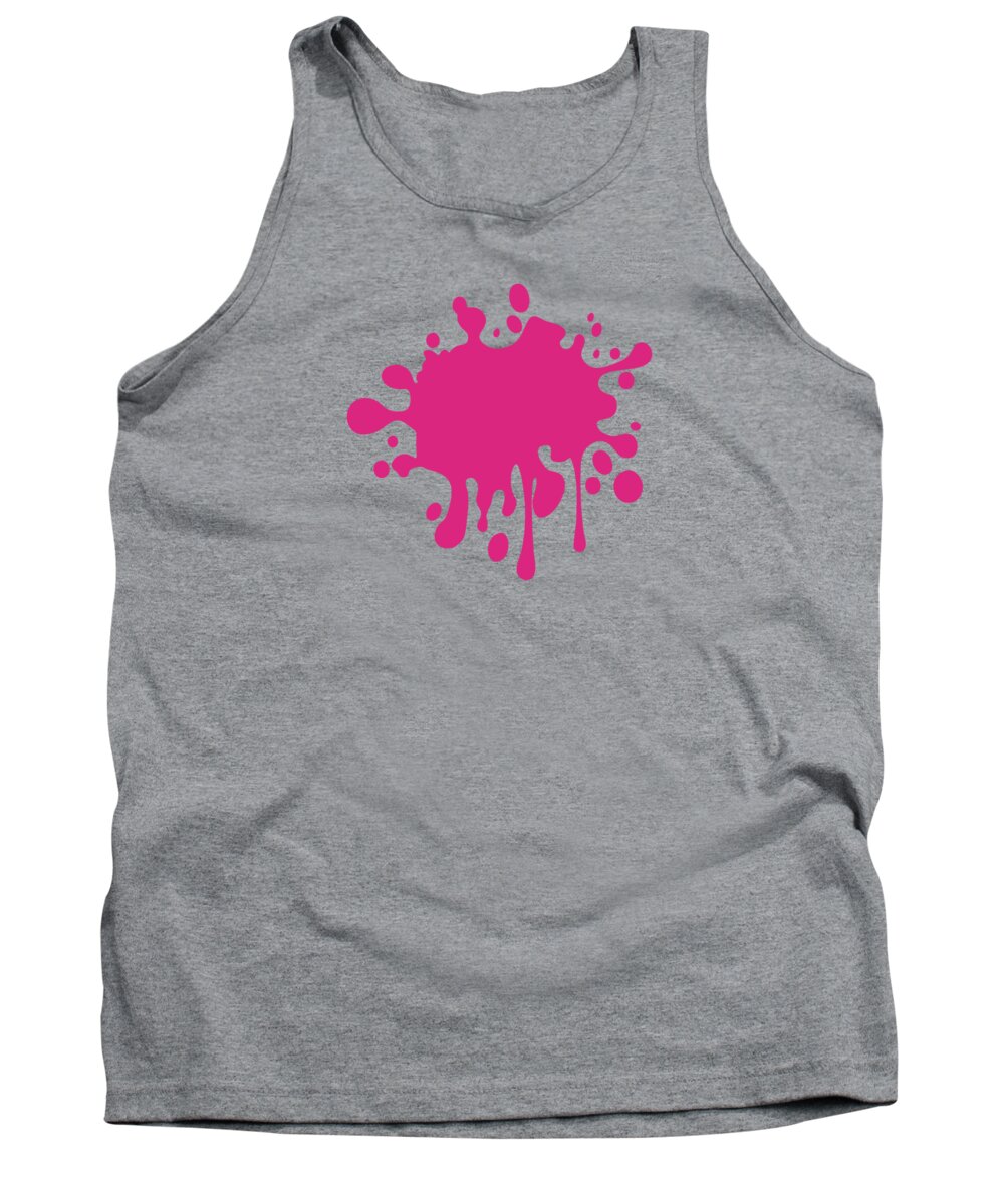 Solid Colors Tank Top featuring the digital art Solid Fuchsia Color by Garaga Designs