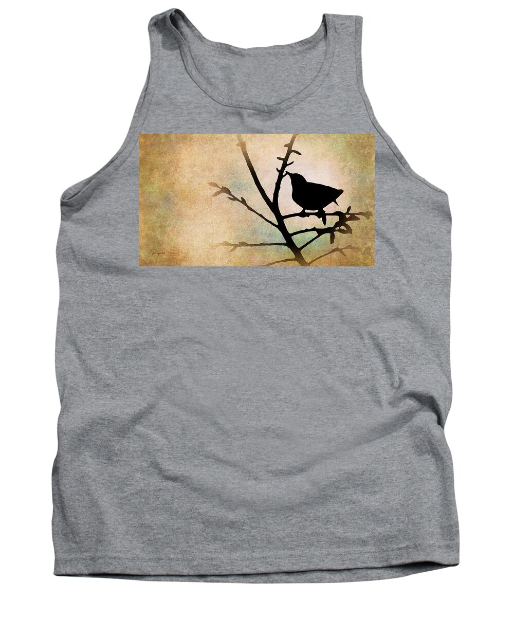 Silhoutte Tank Top featuring the photograph Song Bird by Reynaldo Williams