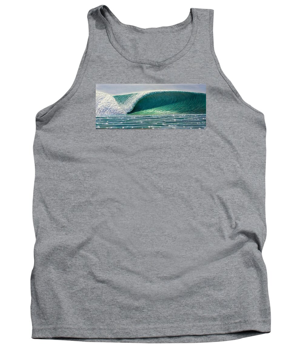 Ocean Tank Top featuring the relief Sparkle by Nathan Ledyard