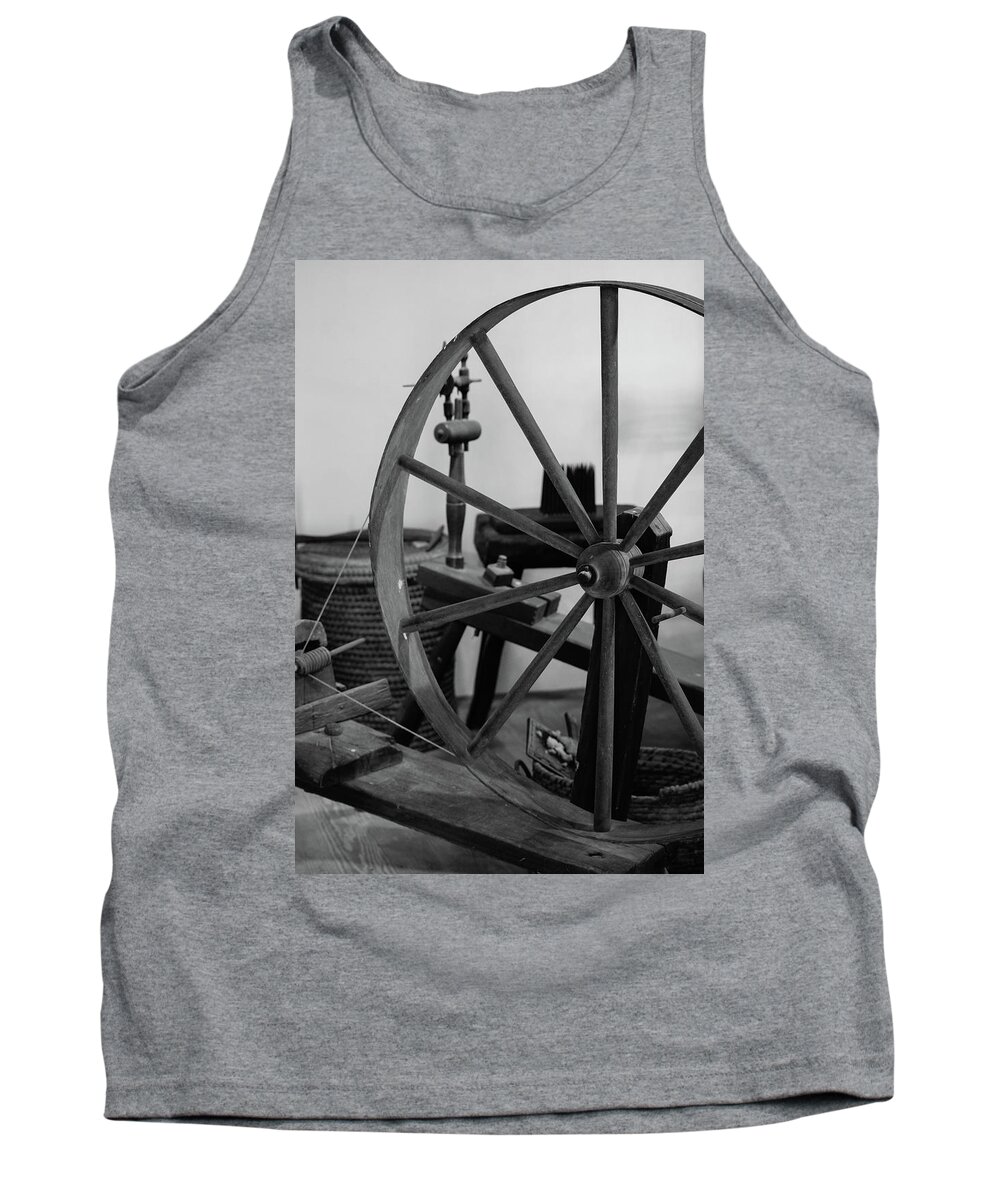 Spinning Wheel Tank Top featuring the photograph Spinning Wheel at Mount Vernon by Nicole Lloyd