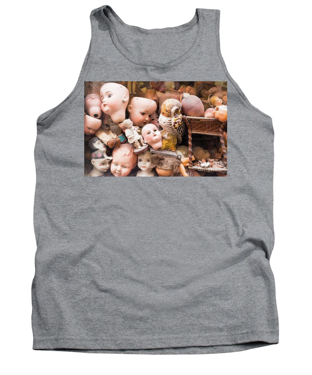  Tank Top featuring the photograph Spooky dolls by Andrew Michael