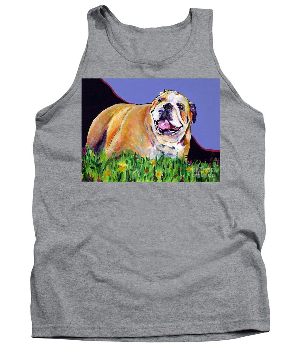 Pet Painting Tank Top featuring the painting Spring Fever by Pat Saunders-White