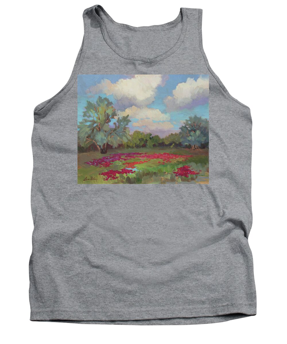 Poppies Tank Top featuring the painting Spring Poppies by Diane McClary