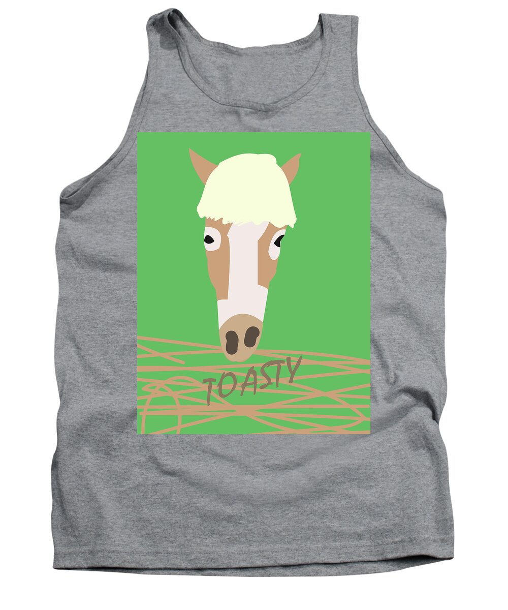 Haflinger Tank Top featuring the digital art Sprout Toasty by Caroline Elgin