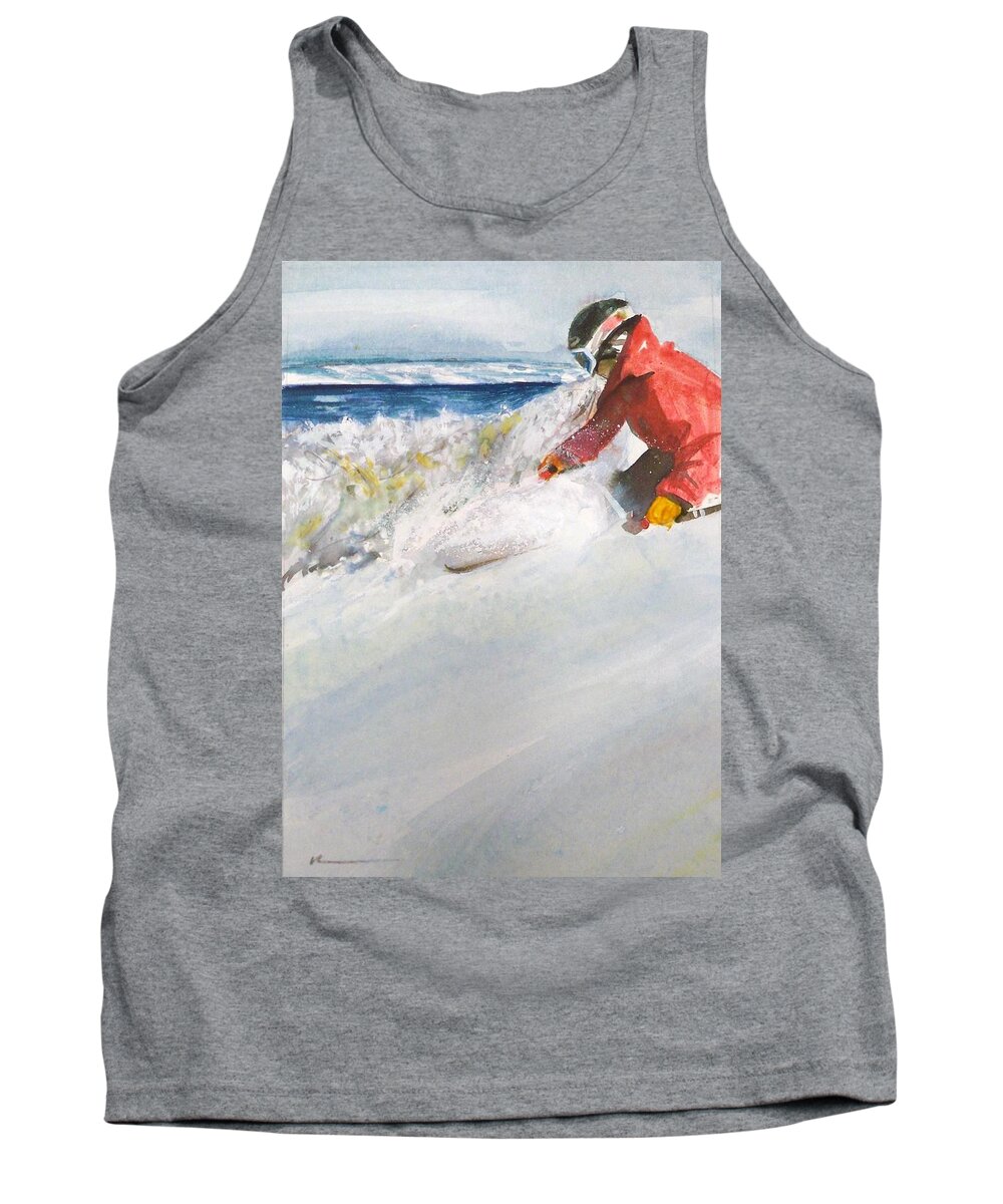 Outdoors Nature People Travel Wildlife Tank Top featuring the painting Beaver Creek by Ed Heaton