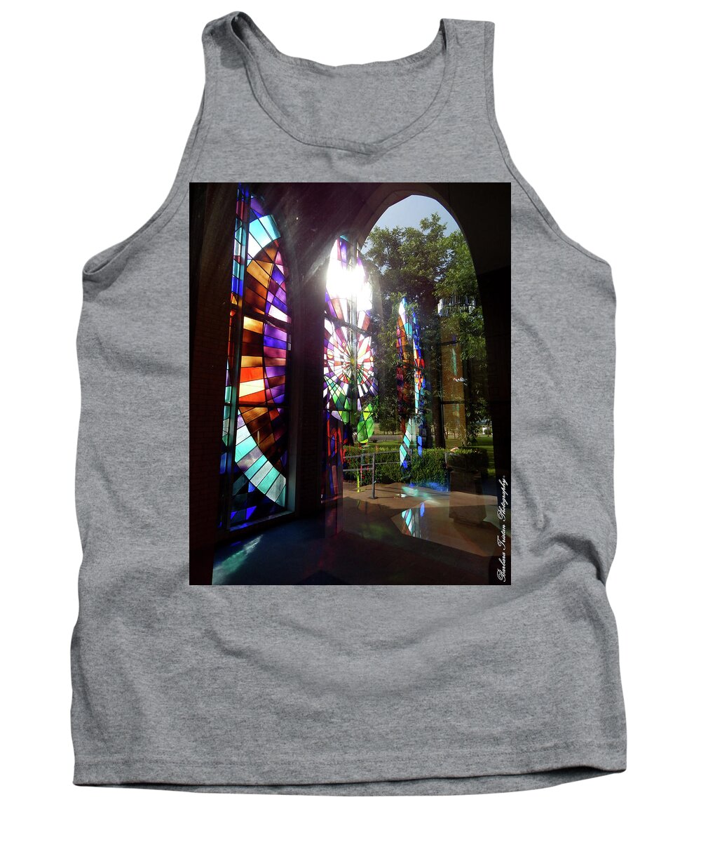 God Tank Top featuring the photograph Stained Glass #4720 by Barbara Tristan