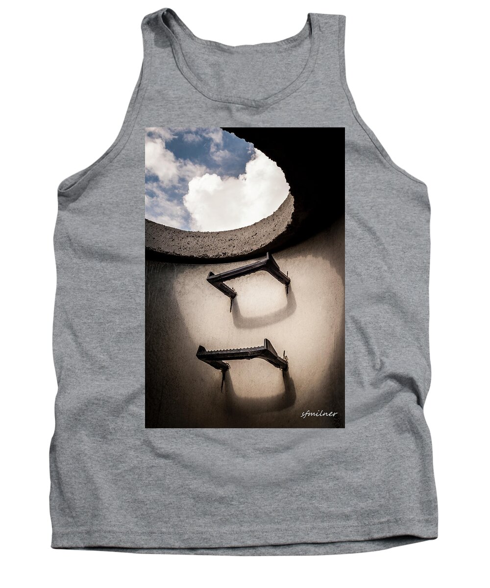 Architecture Tank Top featuring the photograph Stairway to Heaven - Inside Out by Steven Milner