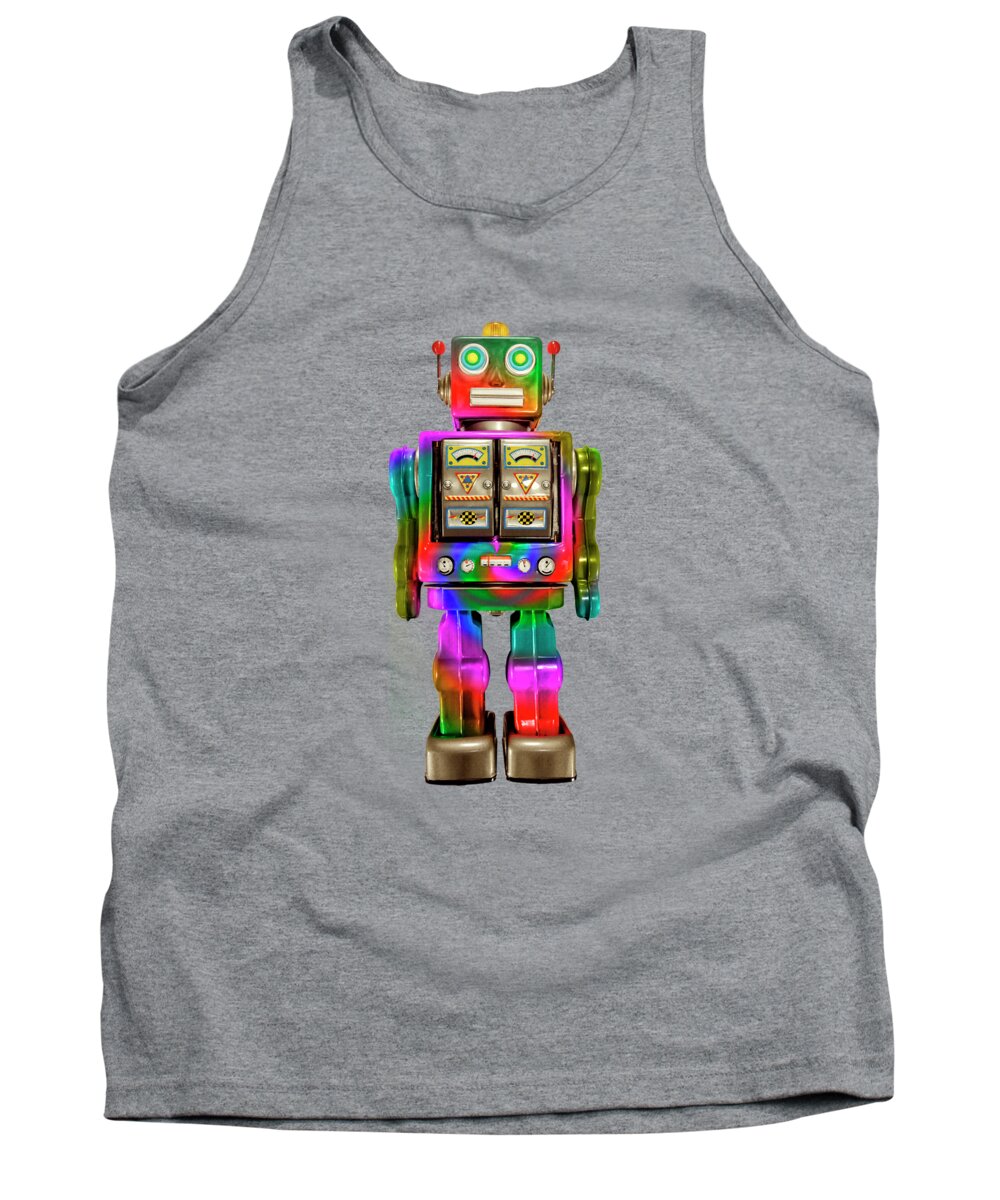 Art Tank Top featuring the photograph Star Strider Robot Tie Dye by YoPedro