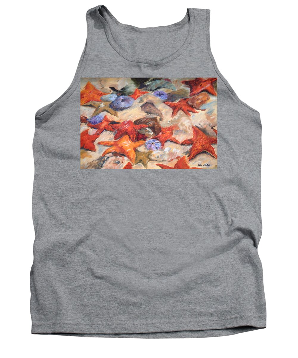  Tank Top featuring the painting Starfish by Portraits By NC