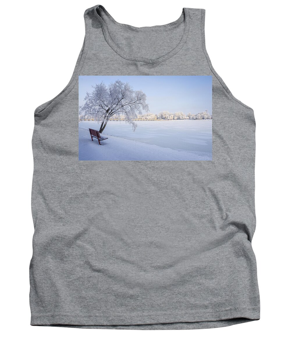 Winter Tank Top featuring the photograph Stay a While by Sandra Parlow