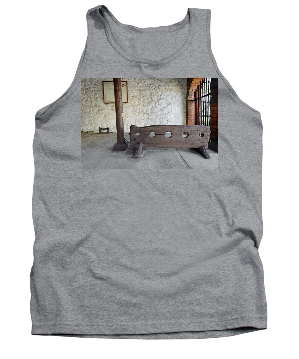 Isle Of Wight Tank Top featuring the photograph Stocks and Whipping Post - Brading by Rod Johnson