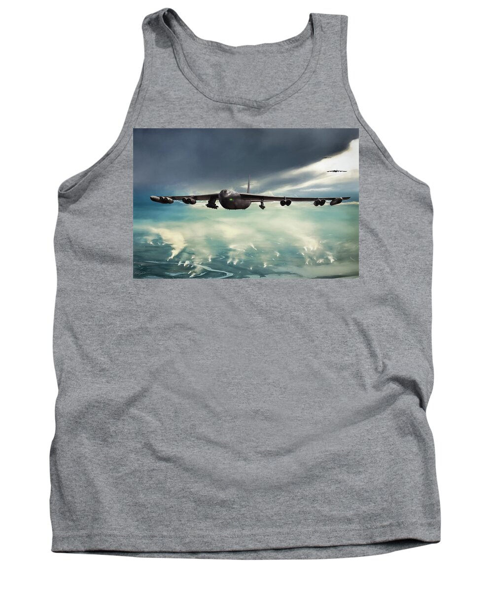 Aviation Tank Top featuring the digital art Storm Cell by Peter Chilelli