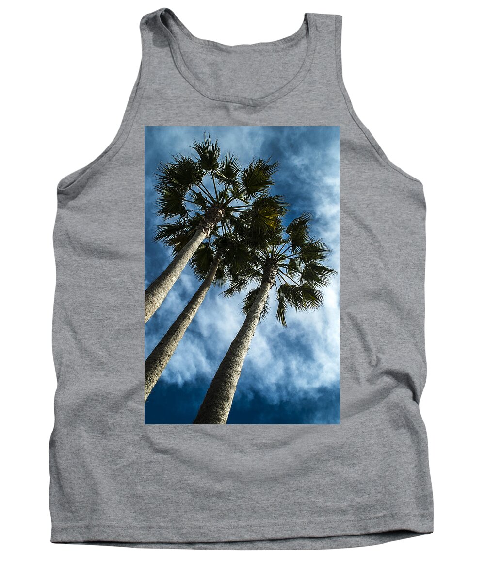 Palm Tank Top featuring the photograph Stormy Palms 1 by David Smith
