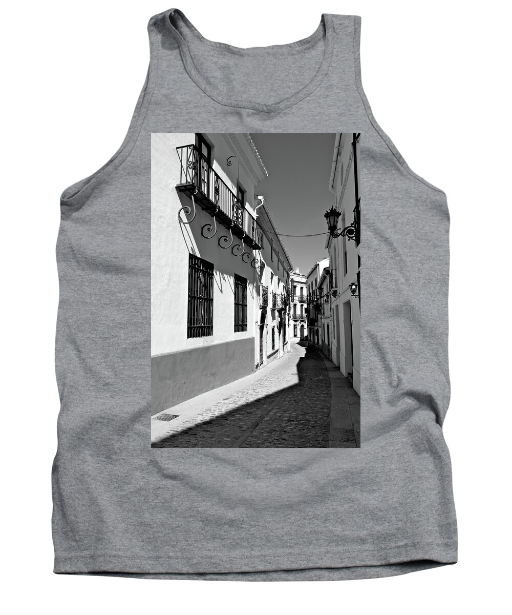 Ronda Tank Top featuring the photograph Street in Ronda by Rebekah Zivicki