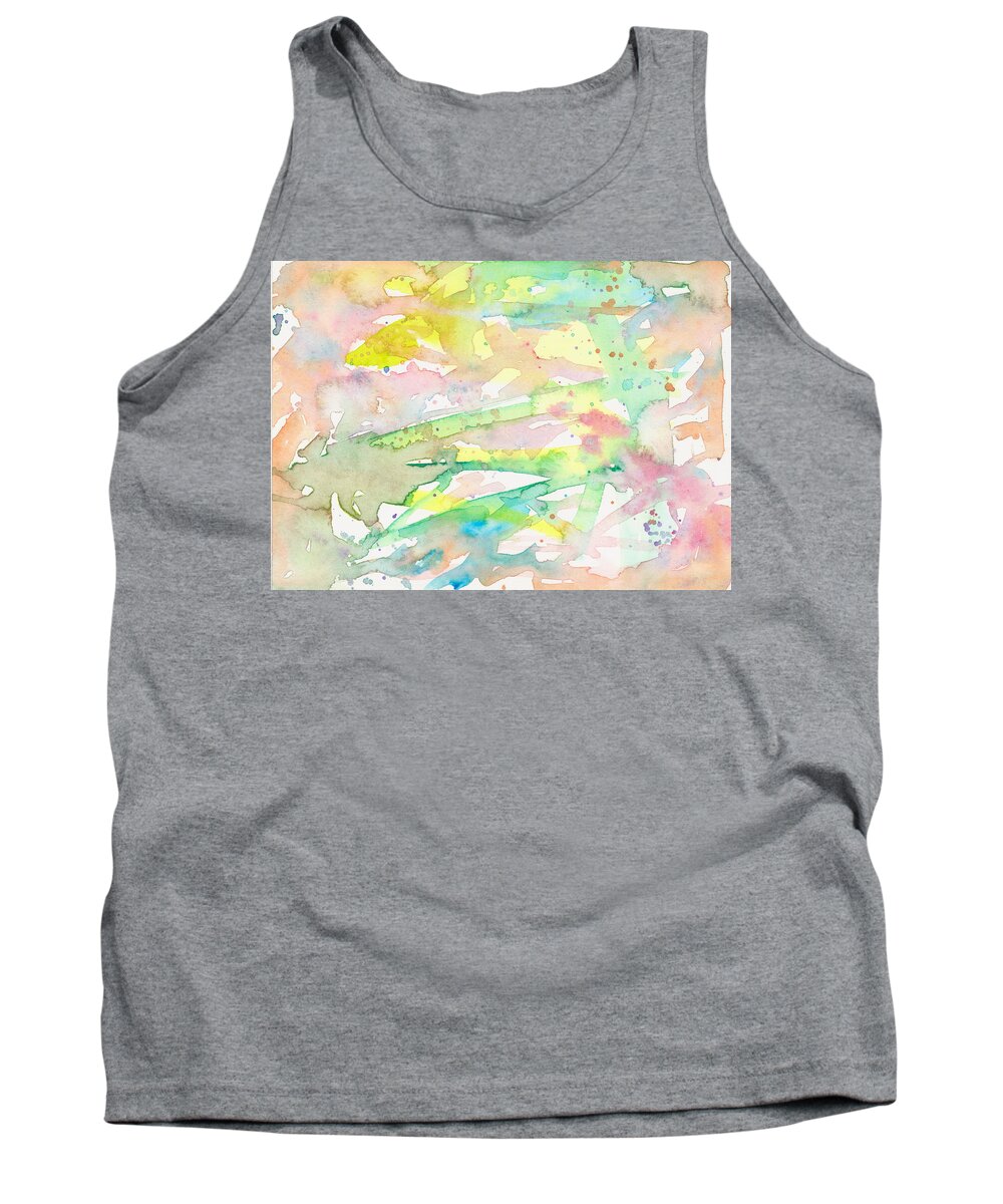Water Colour Tank Top featuring the painting Subtle Turtle by Joe Michelli