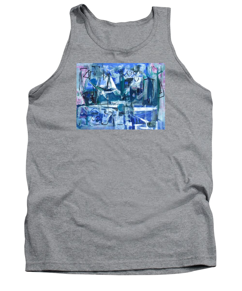 Cool Summer Colors Tank Top featuring the painting Summer Coming Down Final Version by Betty Pieper