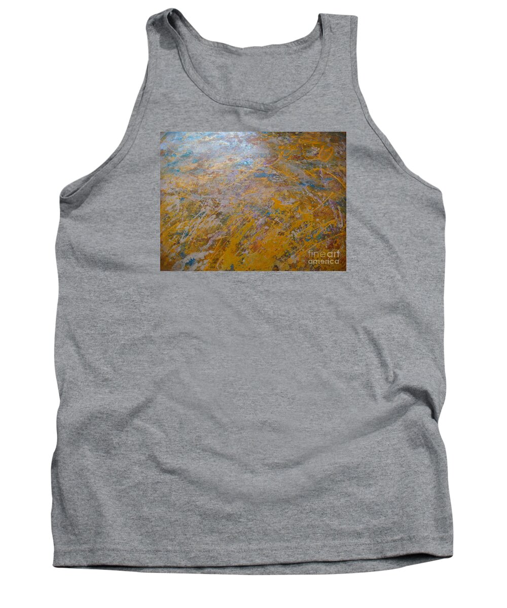 Summer Tank Top featuring the painting Summer Time by Fereshteh Stoecklein