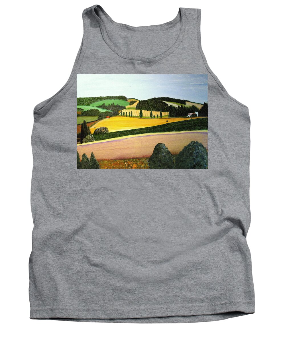 Summer Tank Top featuring the painting Summertime by Bill OConnor