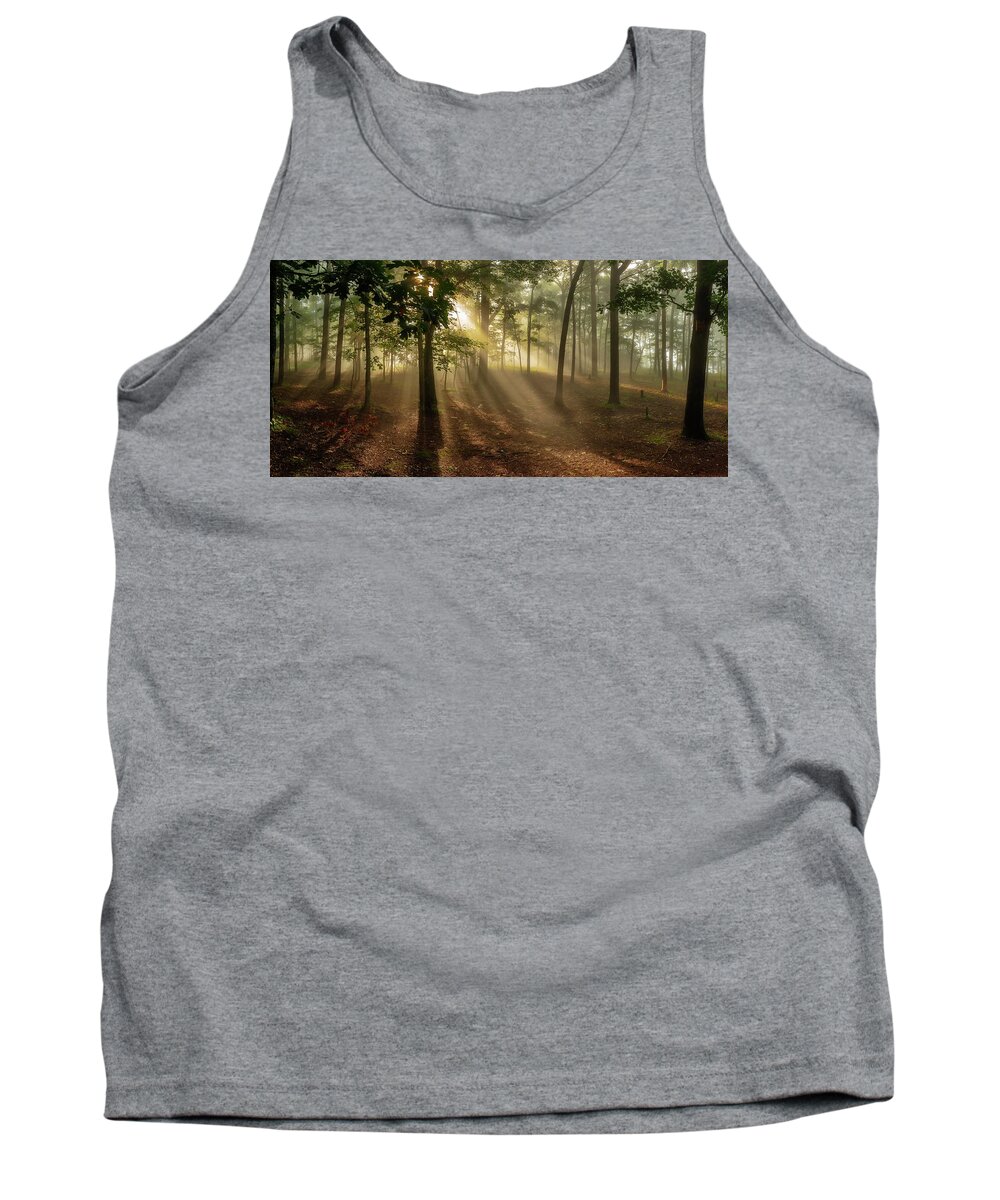 Home Tank Top featuring the photograph Sun and Clouds by Norman Peay