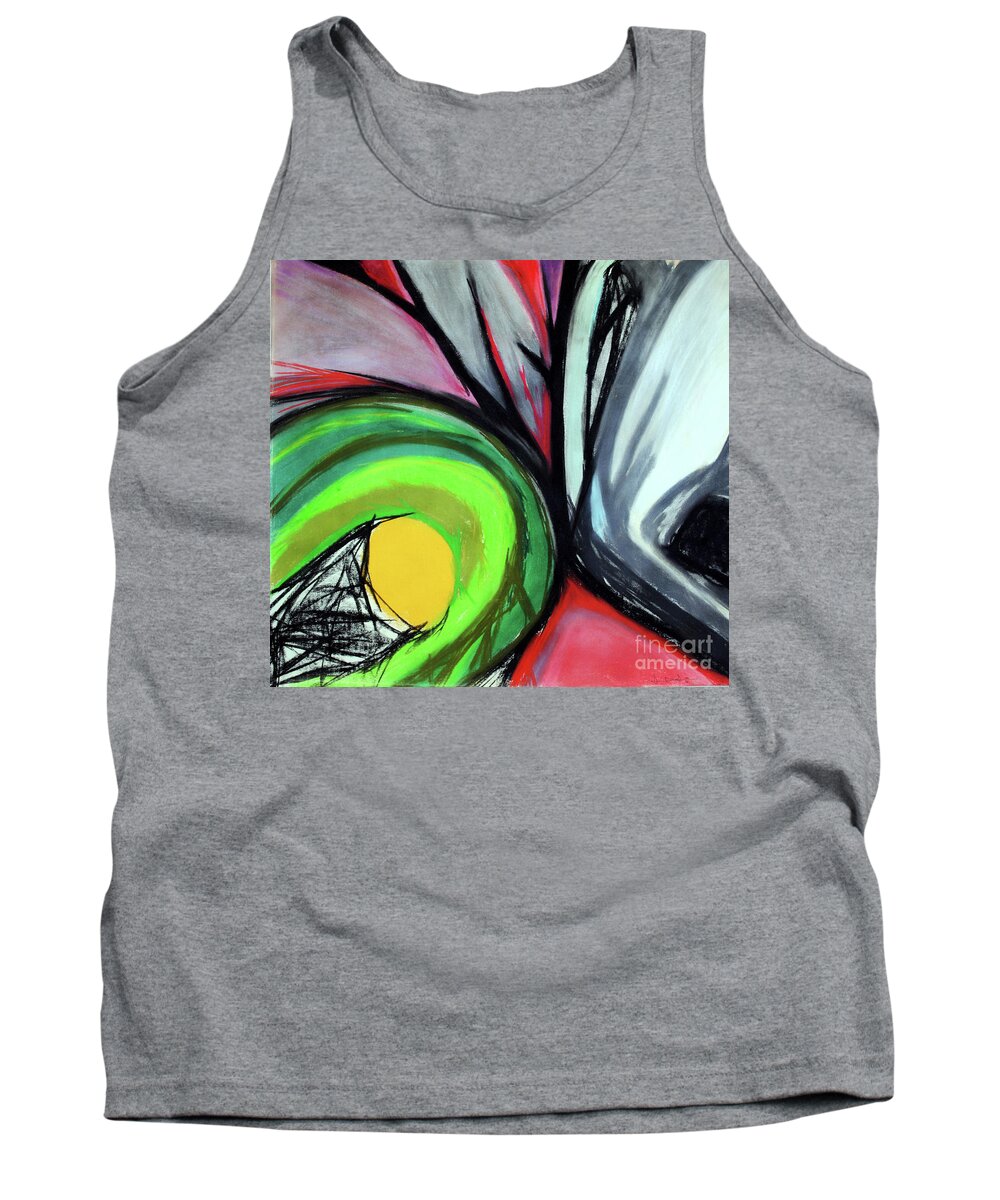 Abstract Tank Top featuring the painting Sun Burst by George D Gordon III