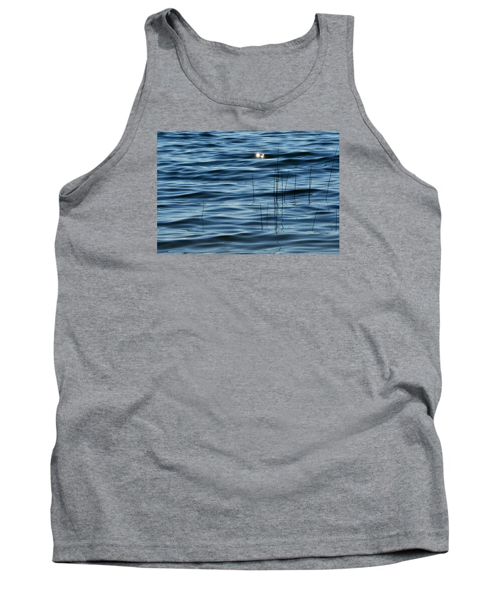 Abstract Tank Top featuring the photograph Sun Glints 2 by Lyle Crump