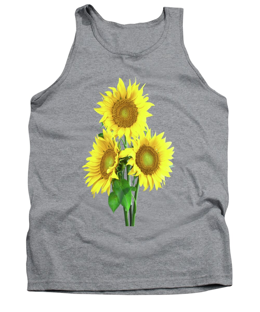 Sunflower Tank Top featuring the painting Sunflower Dreaming by David Dehner