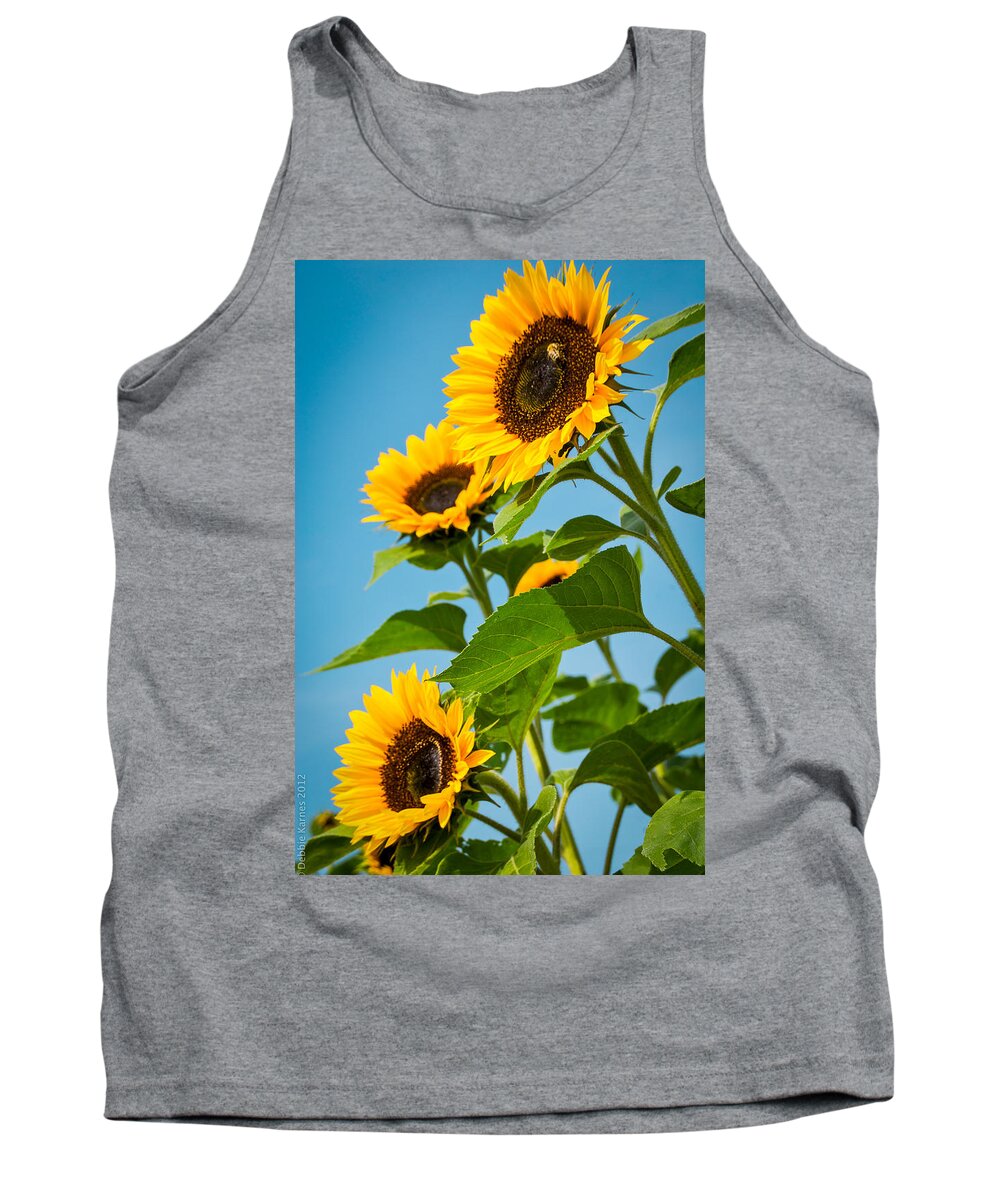 Sunflowers Tank Top featuring the photograph Sunflower Morning by Debbie Karnes