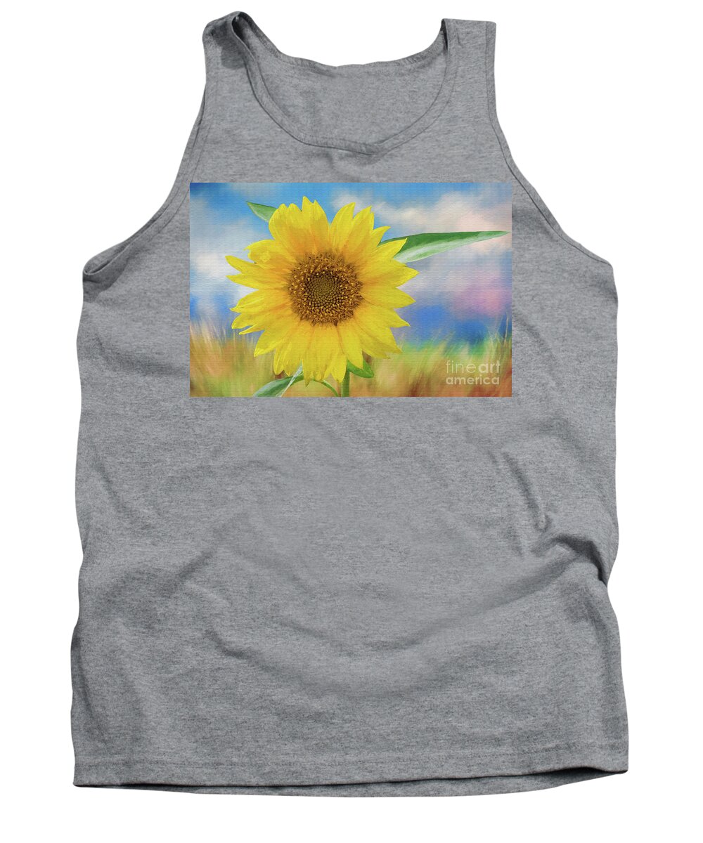 Sunflower Tank Top featuring the photograph Sunflower Surprise by Bonnie Barry