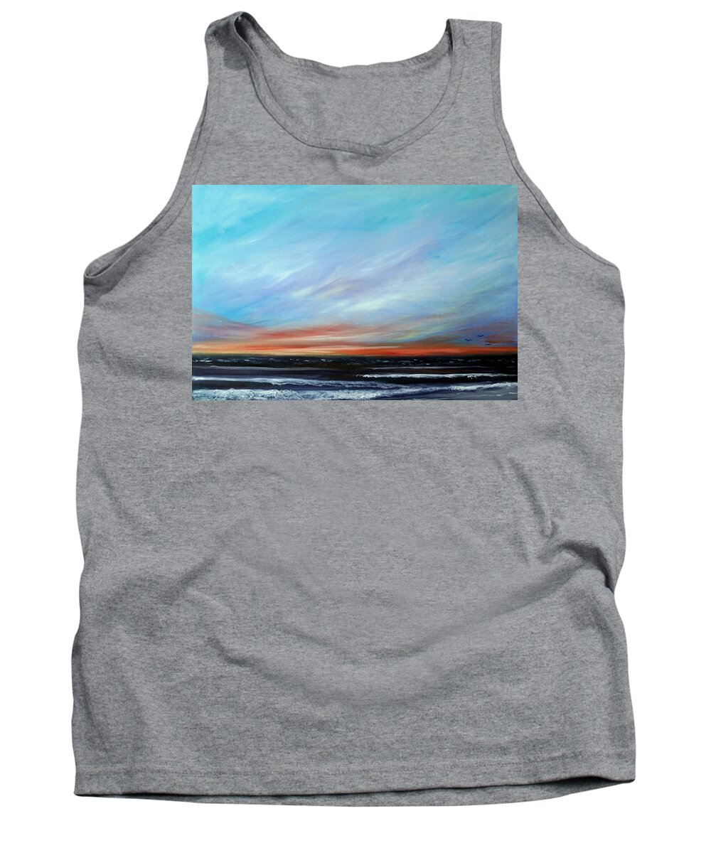 Sunrise Tank Top featuring the painting Sunrise and the Morning Star Eastern Shore by Katy Hawk