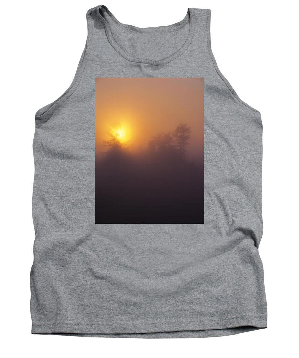 Fog Tank Top featuring the photograph Sunrise at Oregon Dunes National Recreation Area by Robert Potts