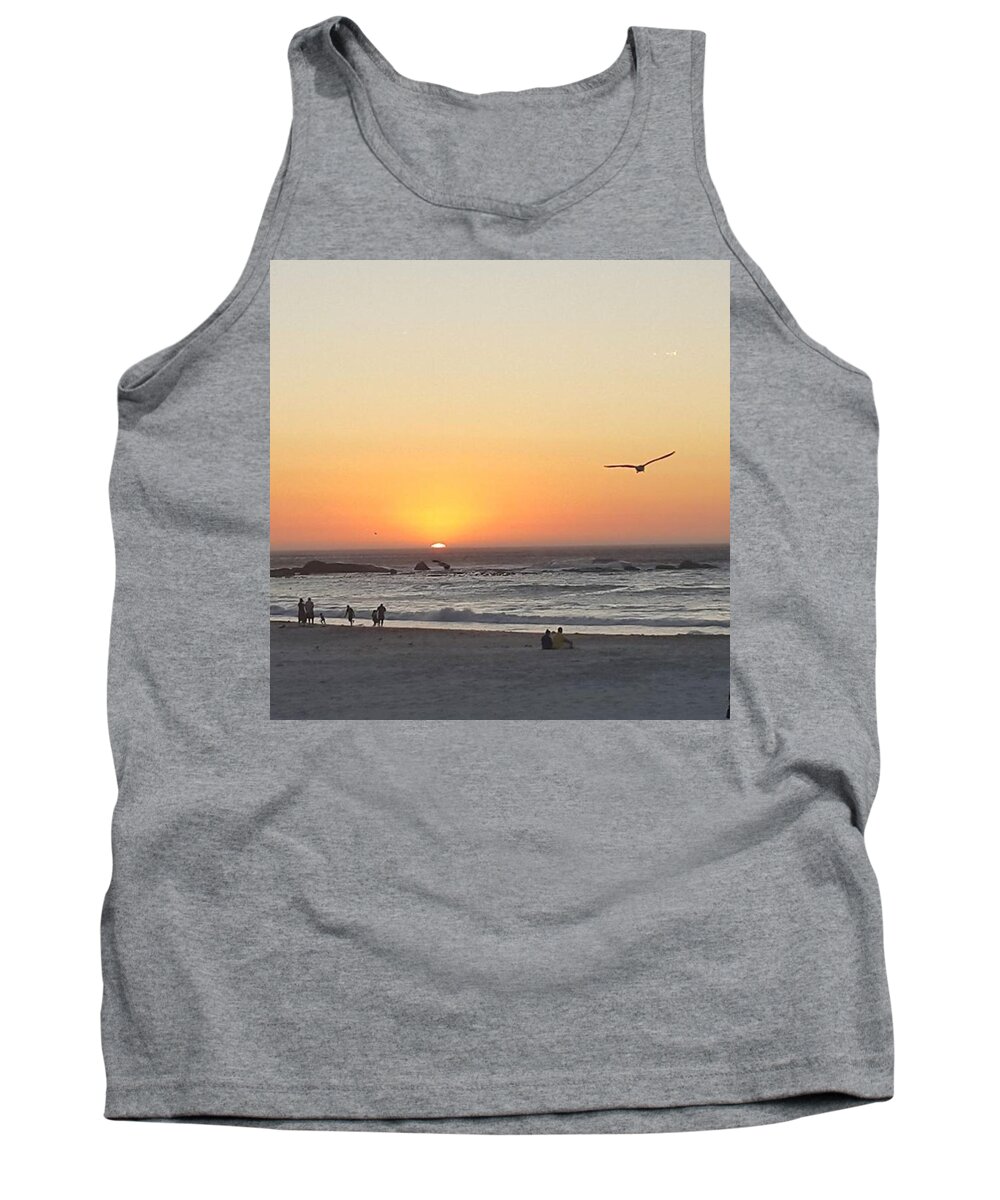 Beautiful Tank Top featuring the photograph #sunset At #campsbay 
#wanderlust by Krish Chetty