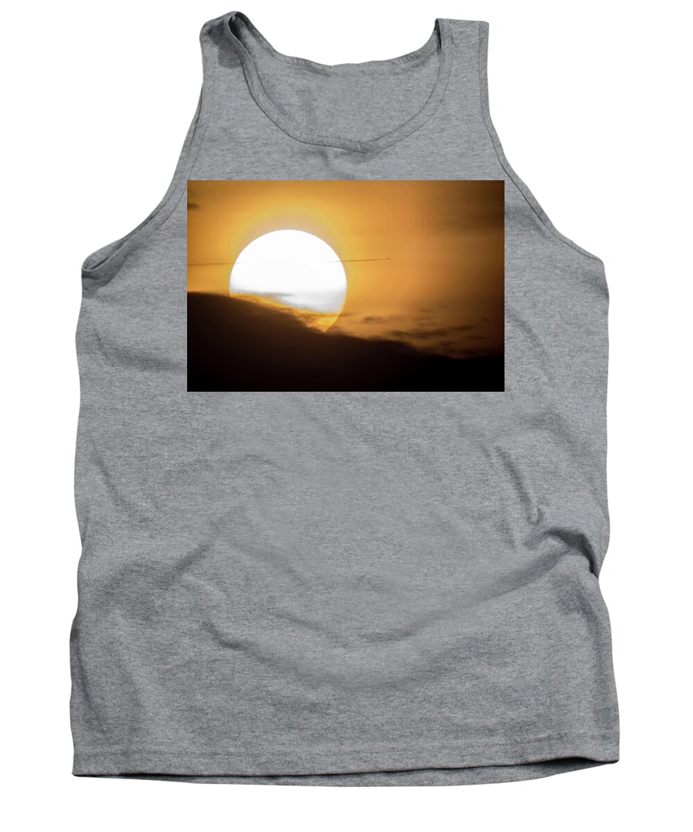 Sunset Tank Top featuring the photograph Sunset in Spring by Wolfgang Stocker