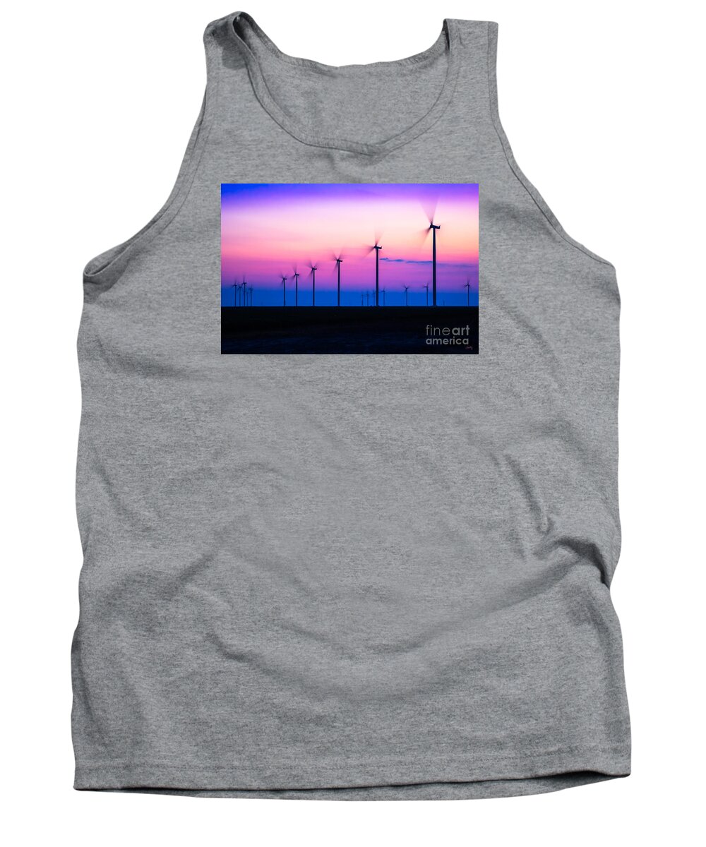 Sunset Spinning Tank Top featuring the photograph Sunset Spinning by Imagery by Charly