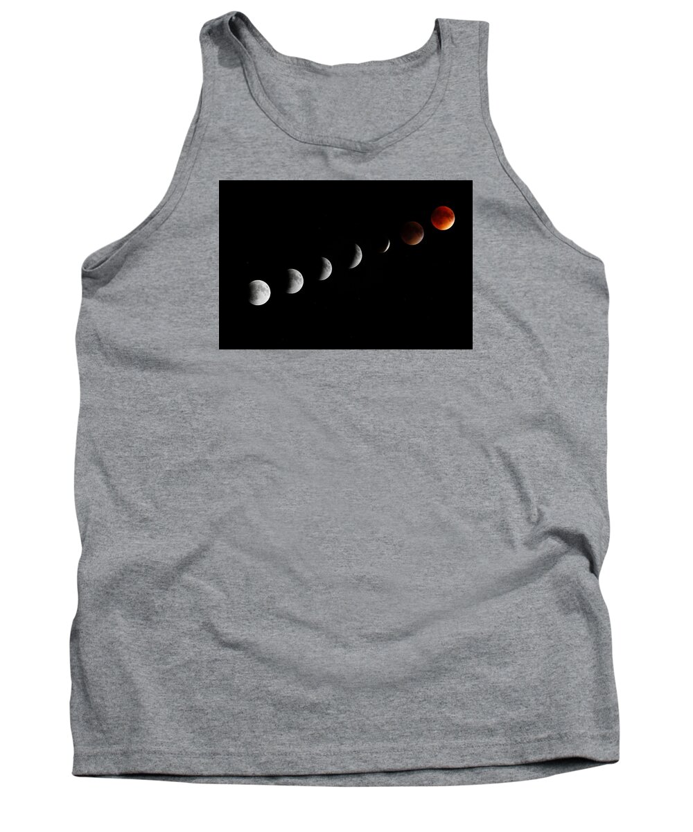 Super Moon Tank Top featuring the photograph Super Moon Lunar Eclipse by Barbara West