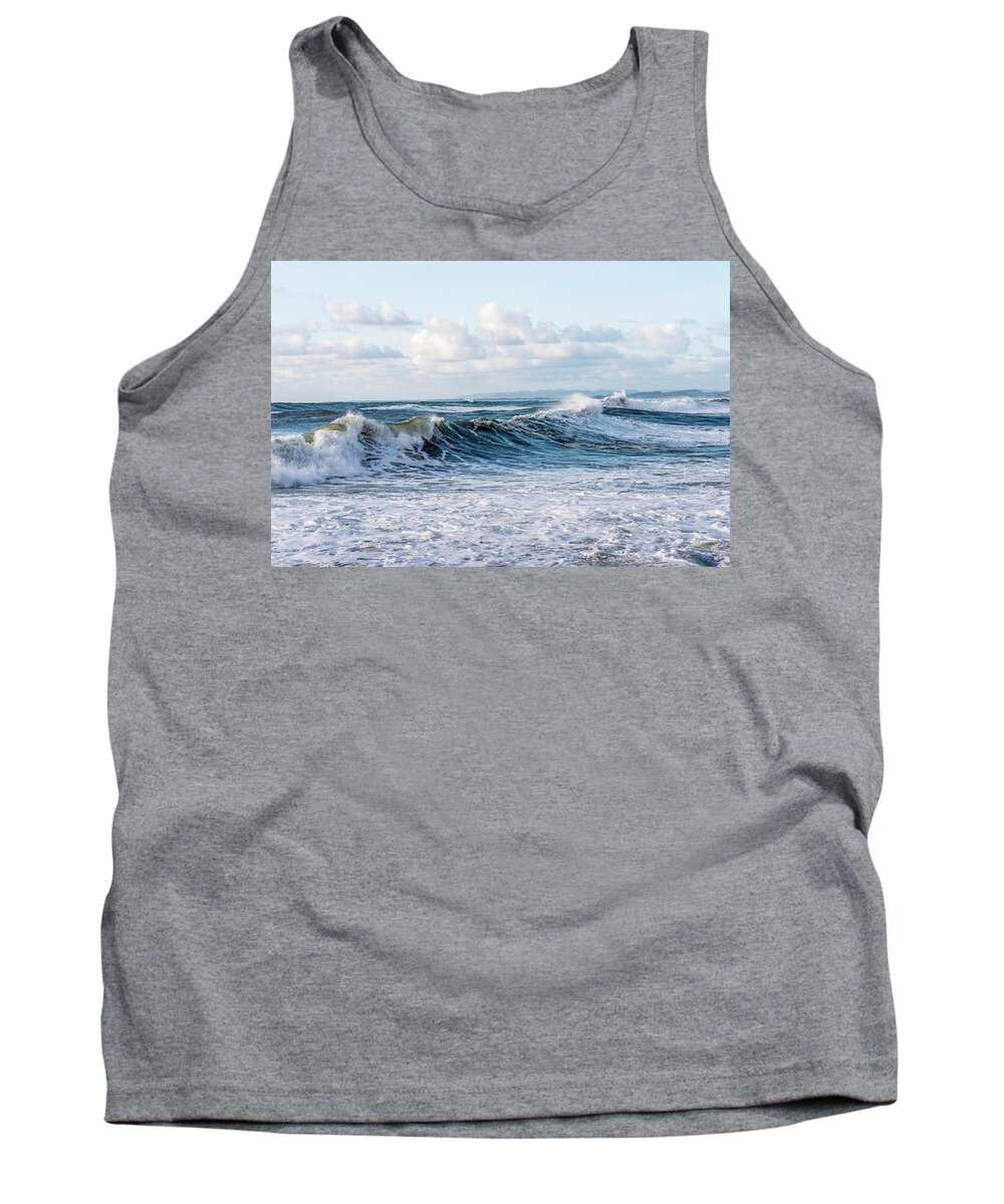 Clouds Tank Top featuring the photograph Surf and Sky by Robert Potts