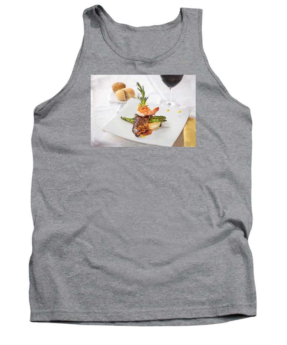 Surf And Turf Tank Top featuring the photograph Surf and Turf by Rich Franco
