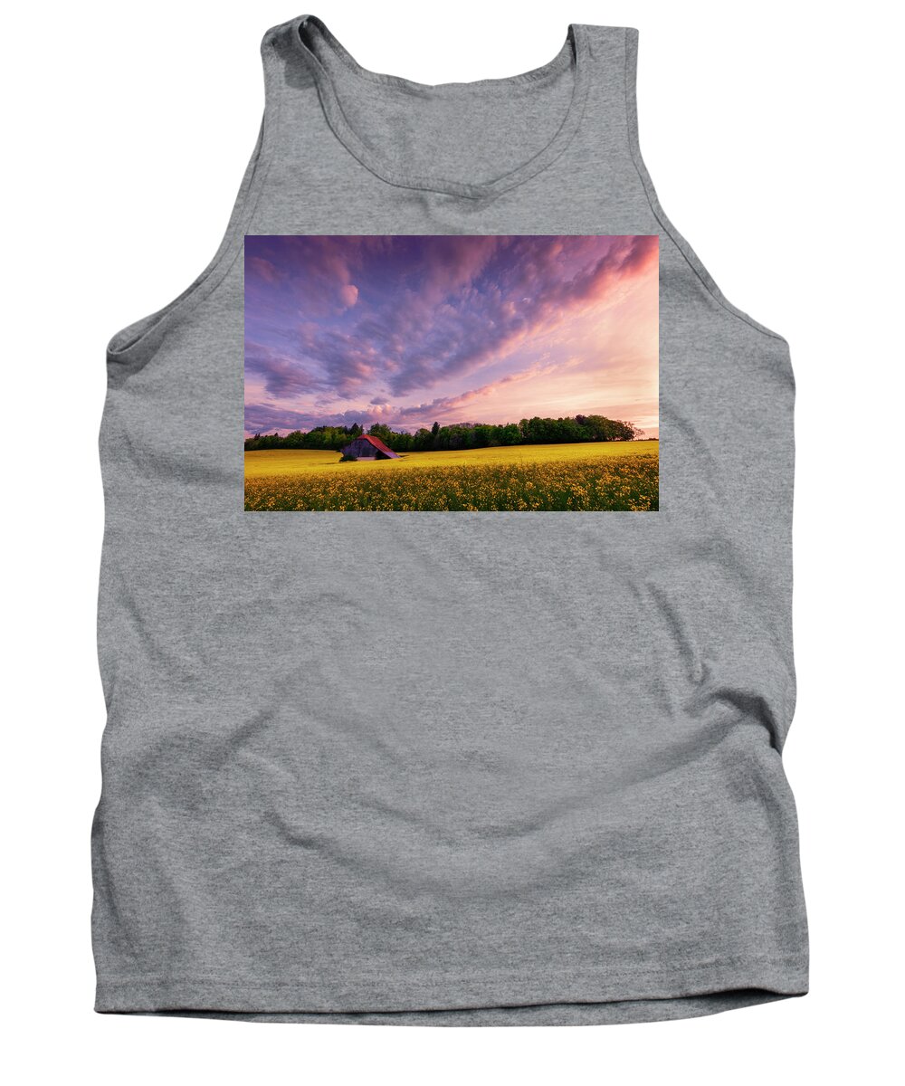 Farm Tank Top featuring the photograph Surrounded by Dominique Dubied