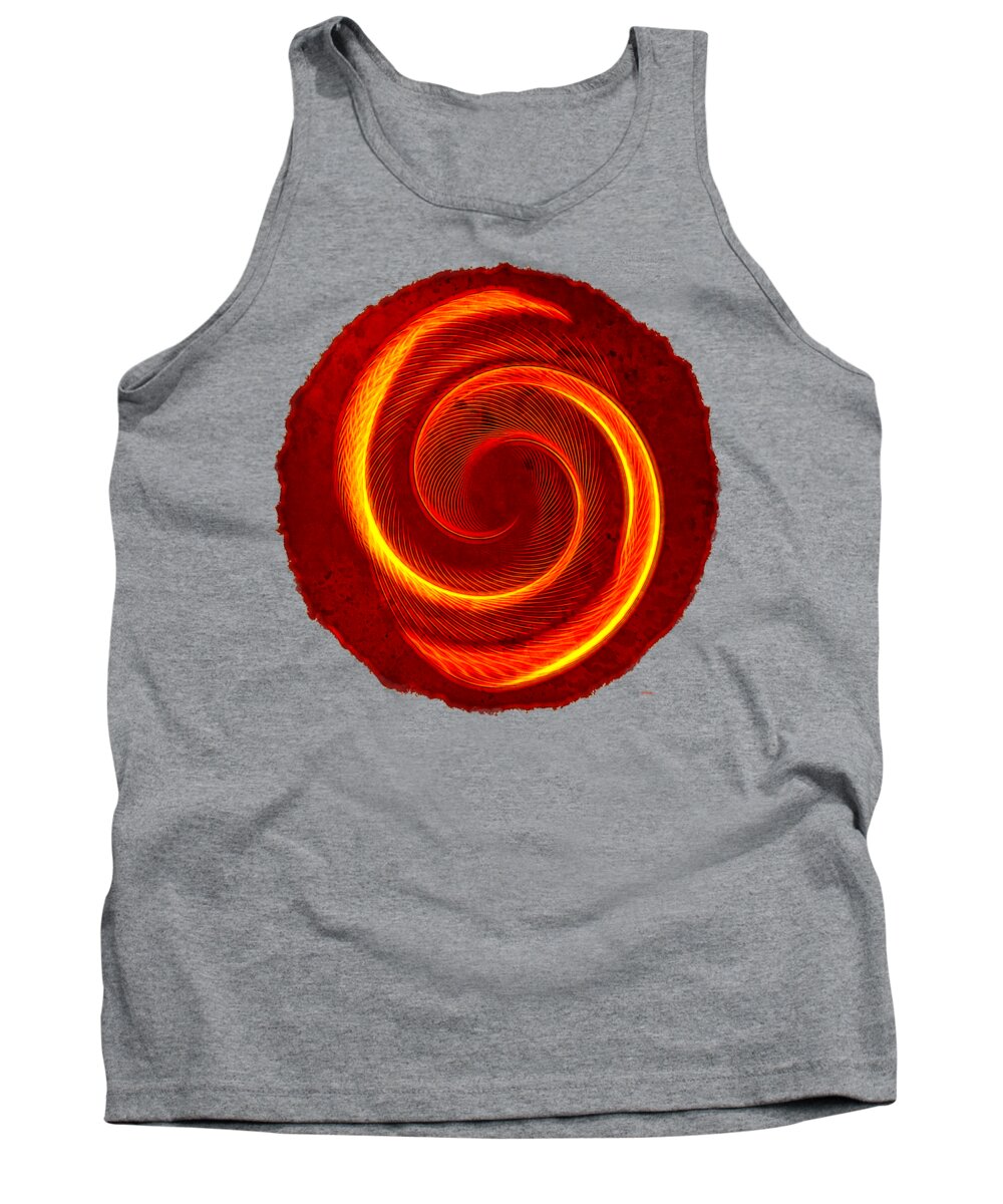 Abstract Tank Top featuring the photograph Symbiosis Round by John M Bailey
