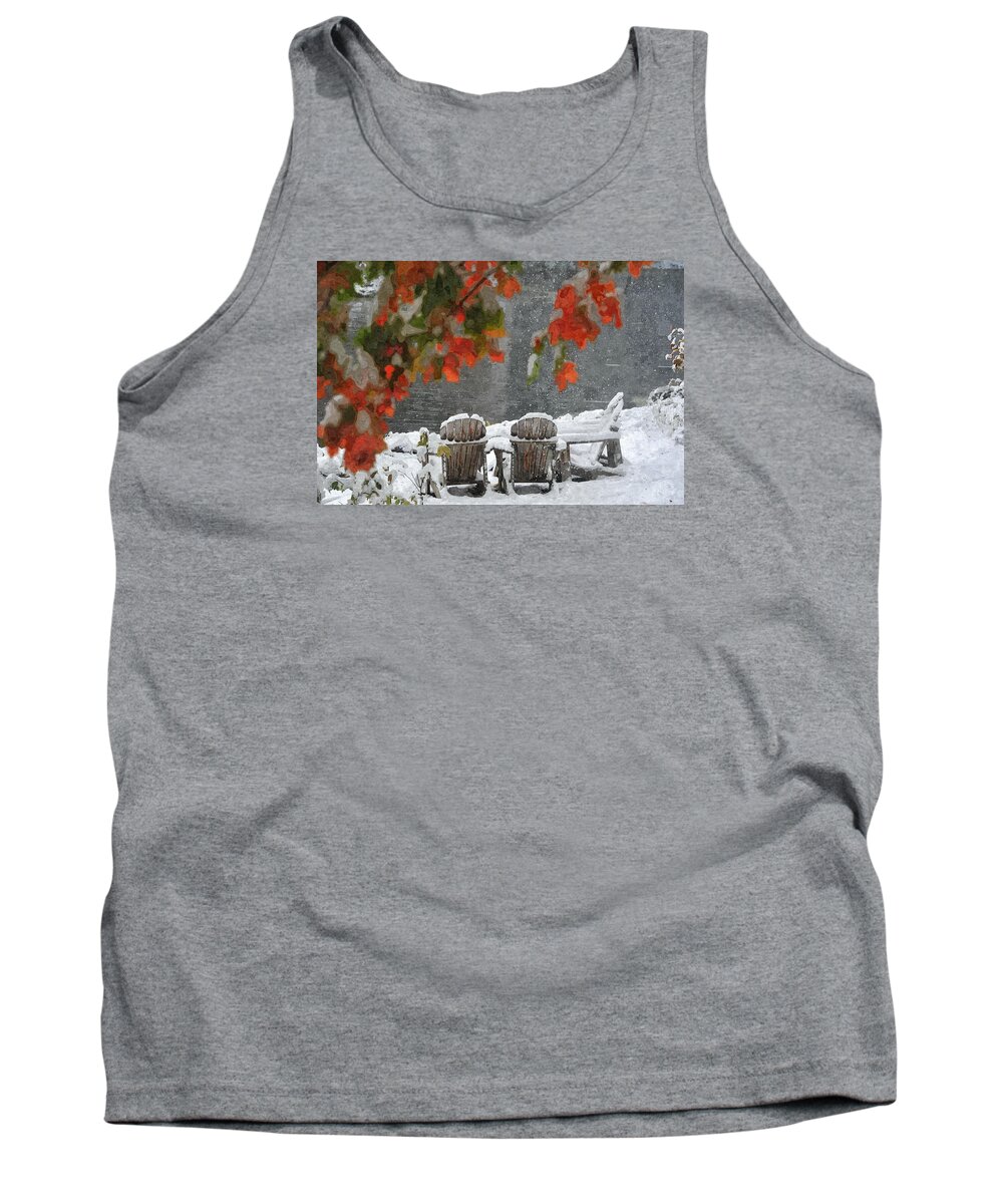Autumn Tank Top featuring the photograph Take a Seat by Andrea Kollo