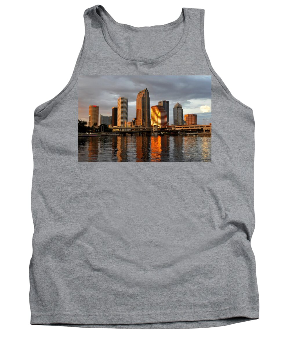 Tampa Tank Top featuring the photograph Tampa in reflection by David Lee Thompson