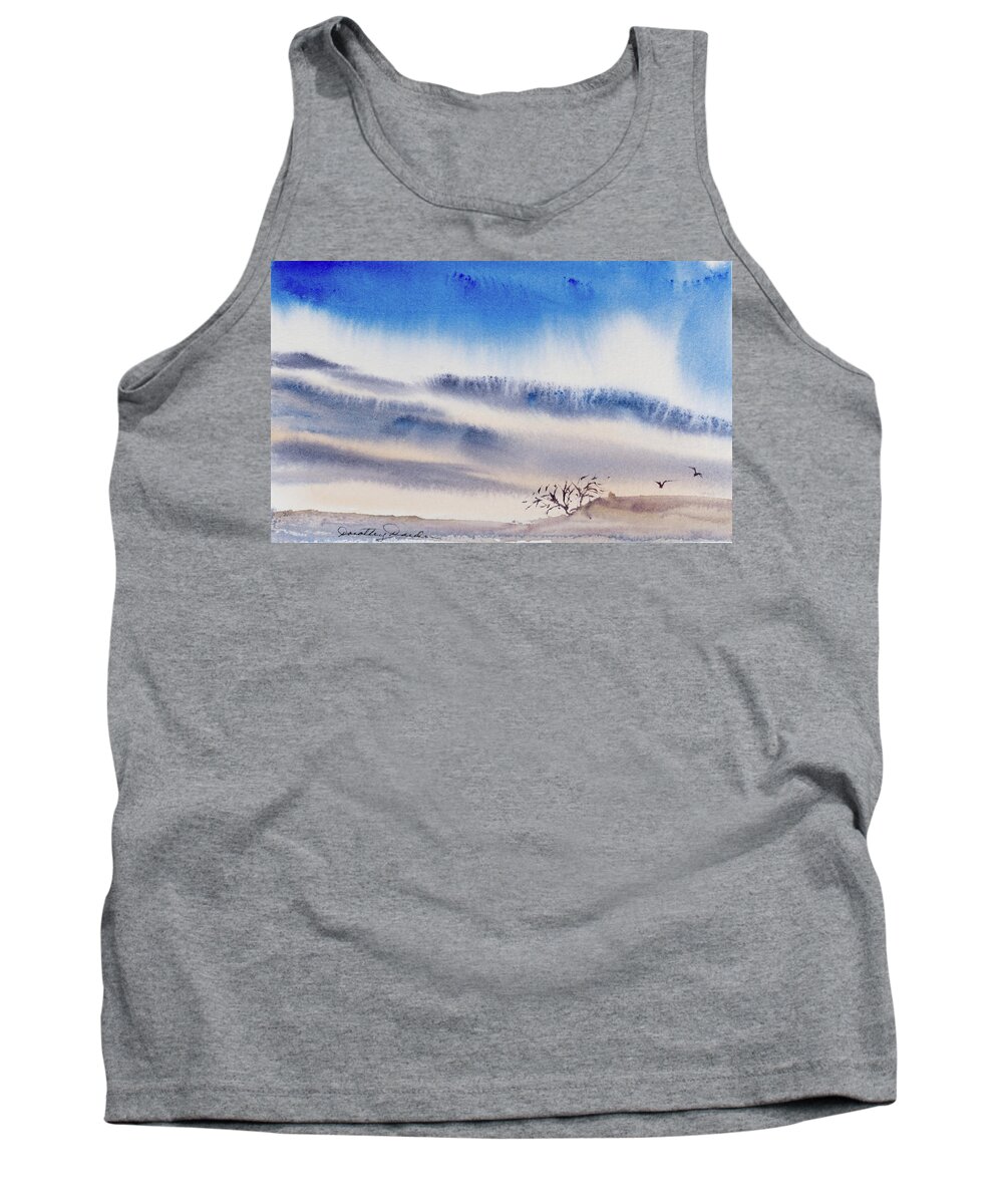 Australia Tank Top featuring the painting Tasmanian skies never cease to amaze and delight. by Dorothy Darden