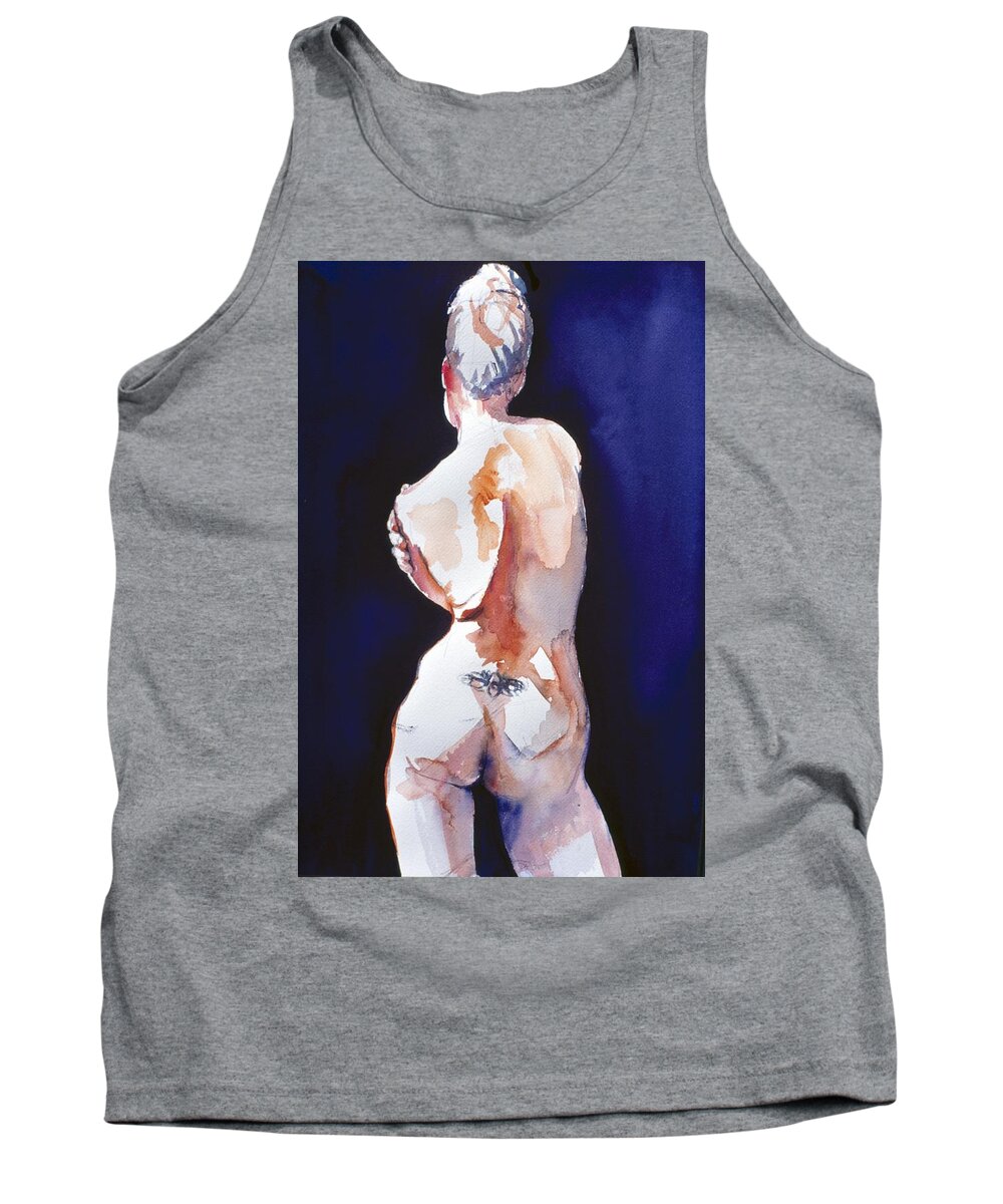 Full Body Tank Top featuring the painting Tattoo by Barbara Pease