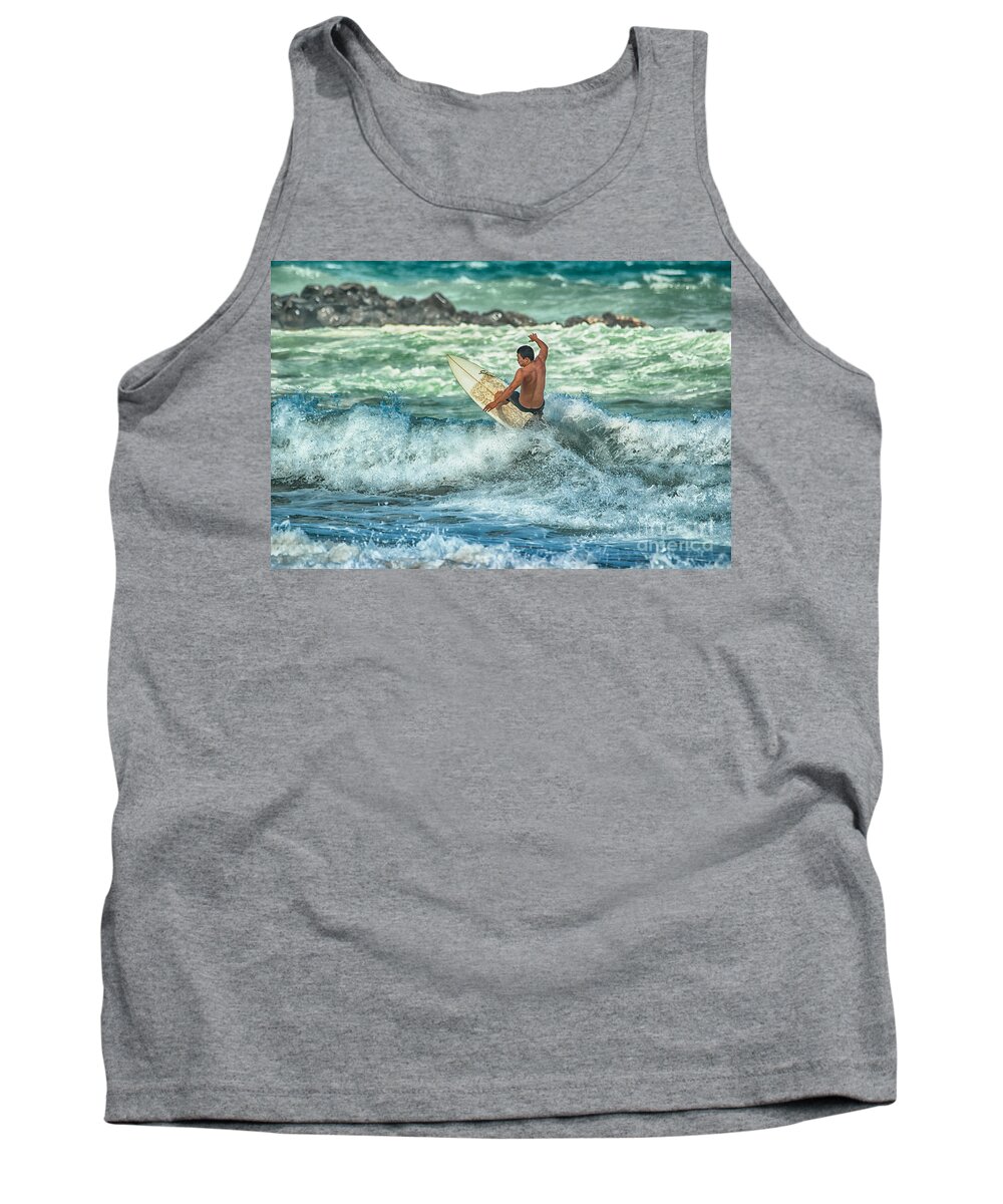 Beach Tank Top featuring the photograph Testing Balance by Eye Olating Images