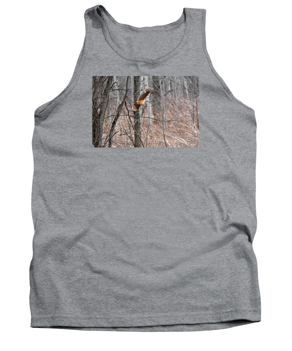 American Woodcock Tank Top featuring the photograph The American Woodcock in-flight by Asbed Iskedjian