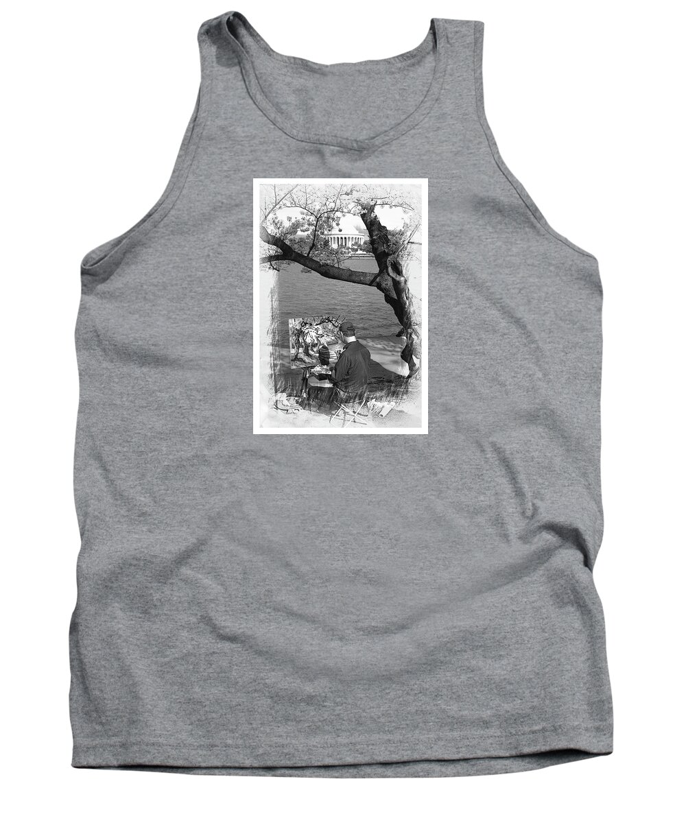 Artist Tank Top featuring the photograph The Artist by Margie Wildblood