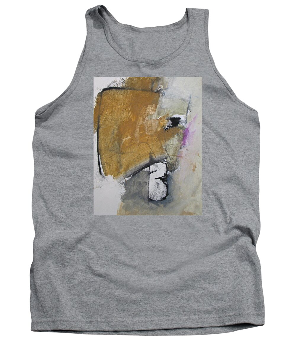 Abstract Painting Tank Top featuring the painting The B Story by Cliff Spohn