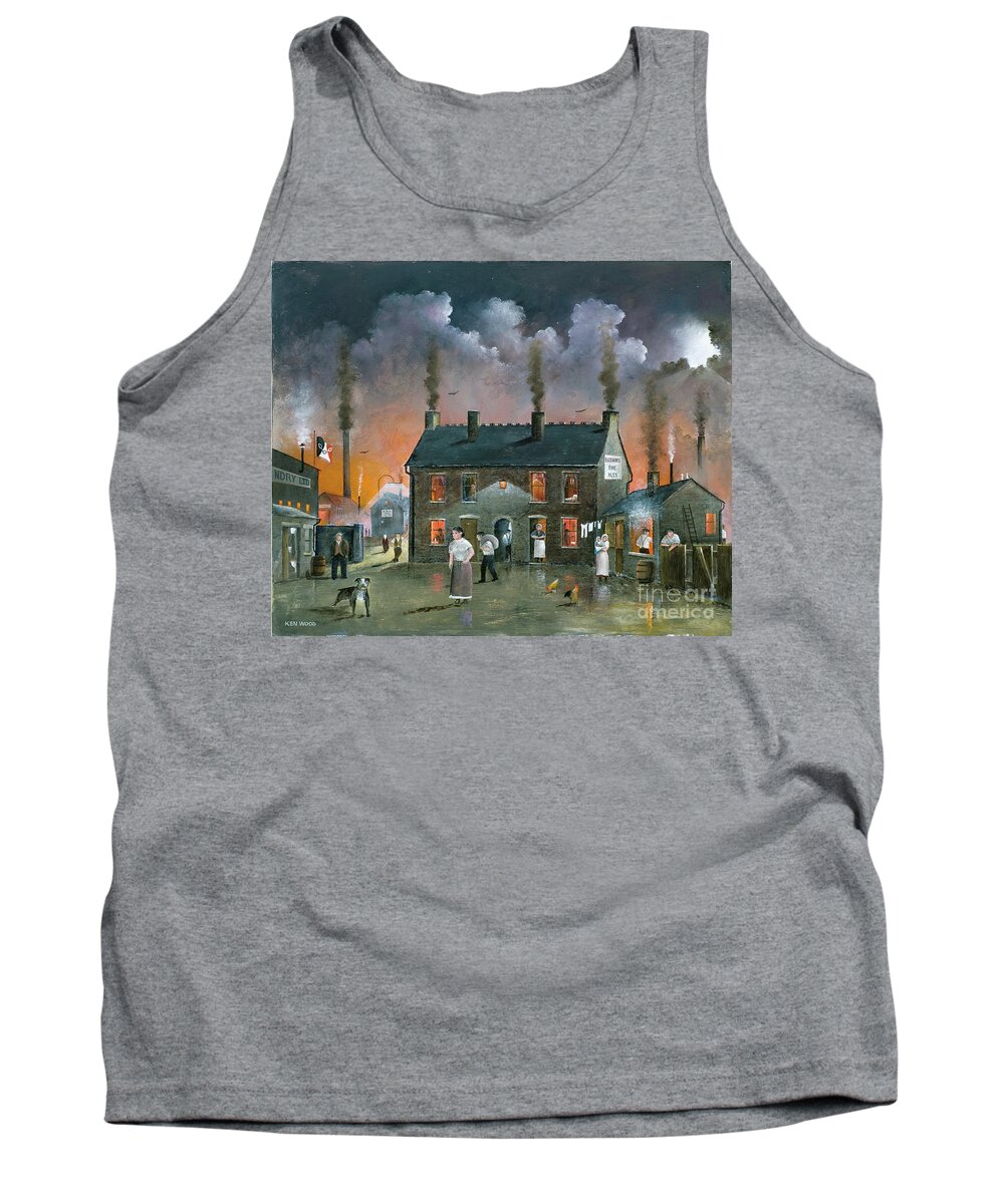 England Tank Top featuring the painting The Backyard - England by Ken Wood