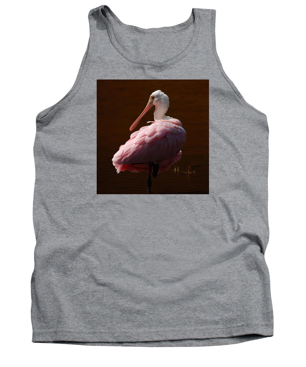 Spoonbill Tank Top featuring the photograph The Ballerina by Jim Bennight