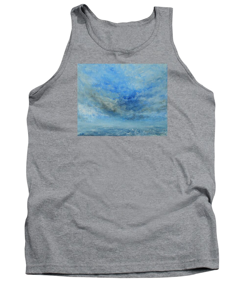 Abstract Tank Top featuring the painting The Best Is Yet To Come by Jane See